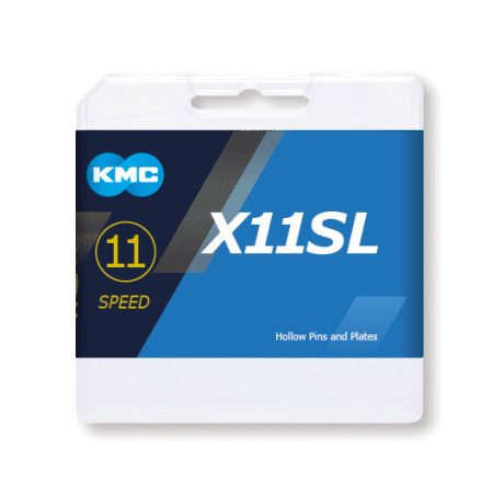 KMC X11SL Gold 1/2x1/128 114L 11 sebességes kerékpár lánc