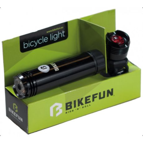 Bikefun JY-7012F+3006T Shot E+H, 1+1 LED kerékpár lámpa szett