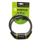 Bikefun Riddle 10x800 4 kódos sodrony kerékpár zár