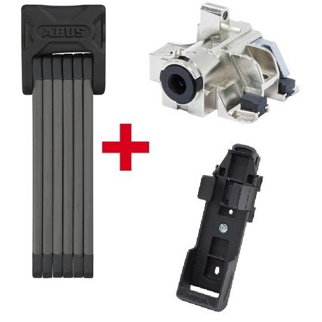 ABUS Plus cilinder Bosch e-bike akkuhoz RH (Gen2) alsó vázcsőre + ABUS lakat 6015/90 Bordo SH