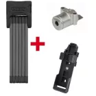ABUS Plus cilinder Bosch e-bike akkuhoz IT (Gen 2) Powertube (integrált) vázcsőbe + ABUS lakat 6015/90 Bordo SH