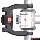 Klickfix zárható kormányadapter Bosch kijelzőhöz