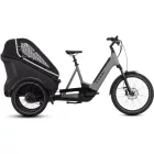 Cube Trike Family Hybrid 1500 cargo e-bike - swampgrey'n'reflex