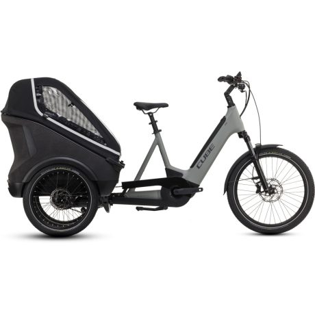 Cube Trike Family Hybrid 1500 cargo e-bike - swampgrey'n'reflex