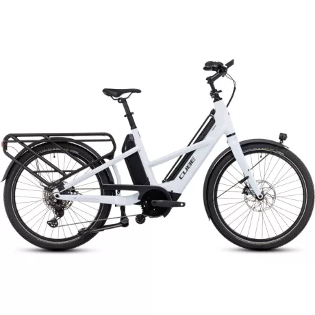 Cube Longtail Sport Hybrid 1350 26" city e-bike - flashwhite'n'reflex