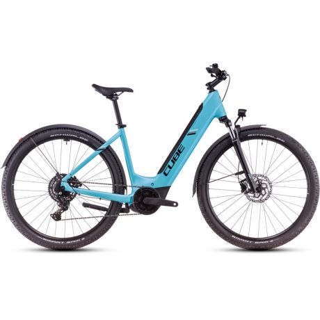 Cube Nuride Hybrid Performance 500 Allroad alacsony vázas MTB/ATB e-bike - swimmingpool'n'black