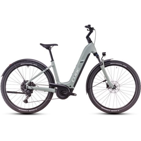 Cube Nuride Hybrid Pro 600 Allroad alacsony vázas MTB/ATB e-bike - pistachio'n'stonegrey