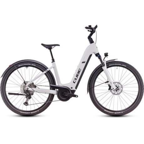 Cube Nuride Hybrid EXC Allroad alacsony vázas MTB/ATB e-bike - cotton'n'silver