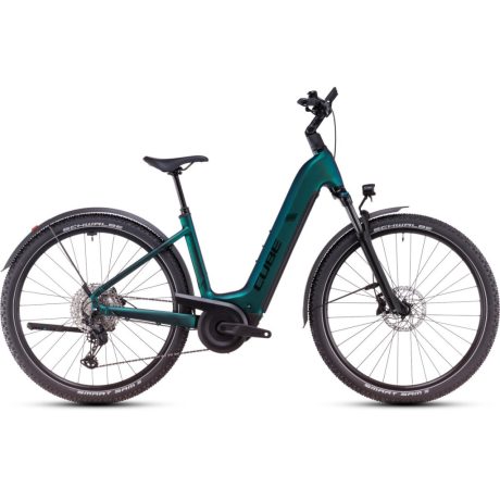 Cube Nuride Hybrid EXC Allroad alacsony vázas MTB/ATB e-bike - goblin'n'black