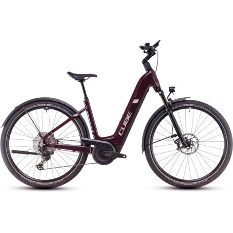 Cube Nuride Hybrid SLX Allroad alacsony vázas MTB/ATB e-bike - amarone'n'lunar