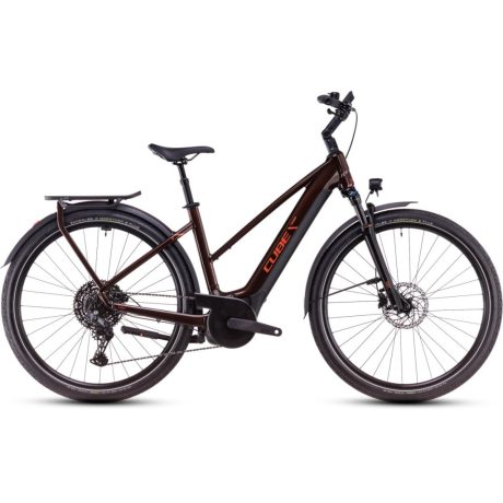 Cube Touring Hybrid Pro 625 női túratrekking e-bike - cinnamon'n'orange