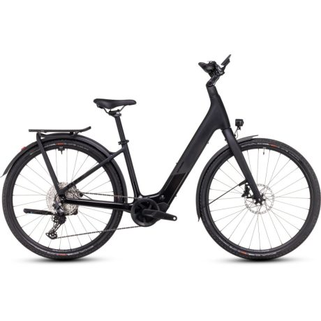 Cube Kathmandu Hybrid C:62 SLX 400X alacsony vázas túratrekking e-bike - carbon-n-black