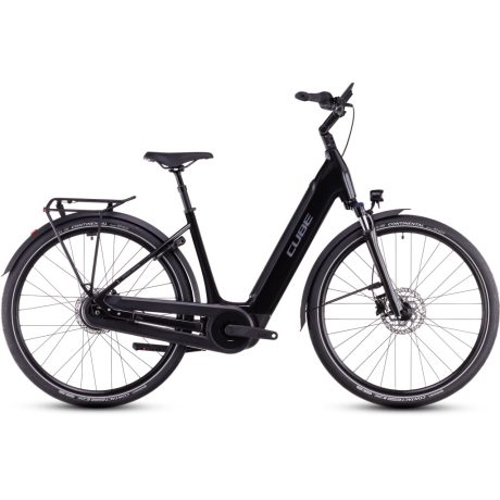 Cube Supreme Hybrid Comfort Pro 500 26" city e-bike - grey'n'lunar