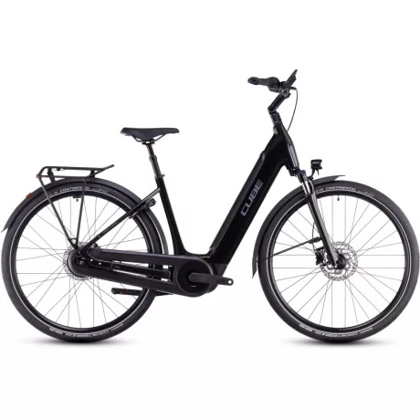 Cube Supreme Hybrid Comfort Pro 500 26" city e-bike - grey'n'lunar