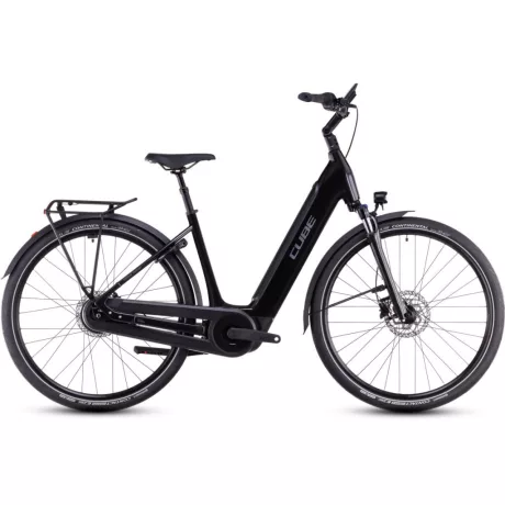 Cube Supreme Hybrid Comfort Pro 500 28" city e-bike - grey'n'lunar
