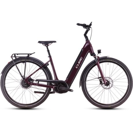 Cube Supreme Hybrid Deluxe Pro 625 28" city e-bike - amarone'n'grey