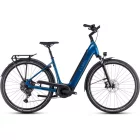 Cube Supreme Hybrid Pro 625 28" city e-bike - electricblue'n'blue