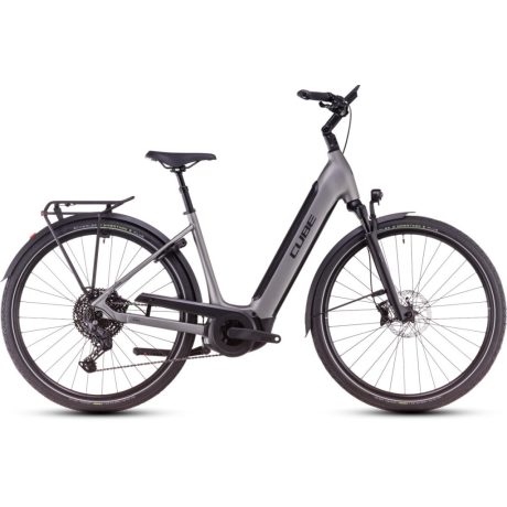 Cube Supreme Hybrid SLX 625 city e-bike - grey'n'lunar