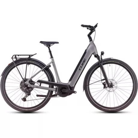 Cube Supreme Hybrid SLX 625 city e-bike - grey'n'lunar