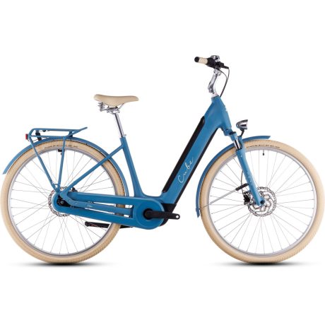 Cube Ella Hybrid 500 alacsony vázas 26" city e-bike - sphereblue'n'creme