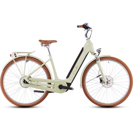 Cube Ella Hybrid 500 alacsony vázas 26" city e-bike - matchagreen'n'green