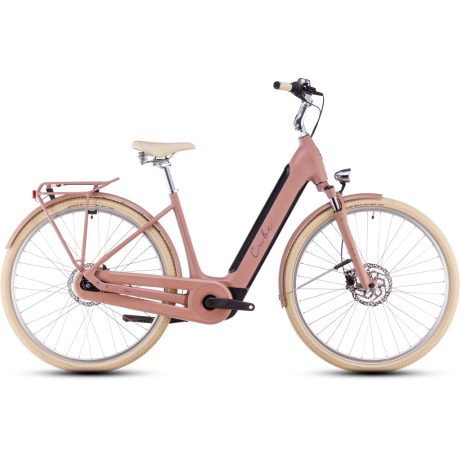 Cube Ella Hybrid 500 alacsony vázas 26" city e-bike - oldpink'n'plum
