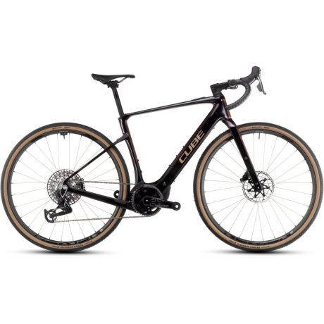Cube Nuroad Hybrid C:62 SLT 400X gravel e-bike - solareclipse-n-bronze