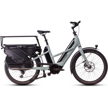 Cube Longtail Sport Hybrid Family 725 26" city e-bike - swampgrey'n'reflex