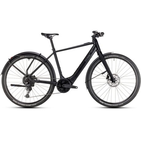 Cube Editor Hybrid Pro FE 400X city e-bike - black'n'spectral
