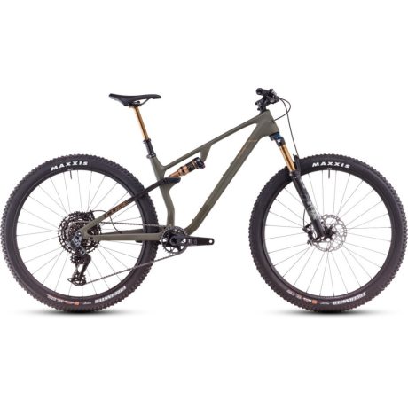 Cube AMS ONE11 C:68X TM 29 MTB Fully 29" kerékpár - dustyolive'n'gold