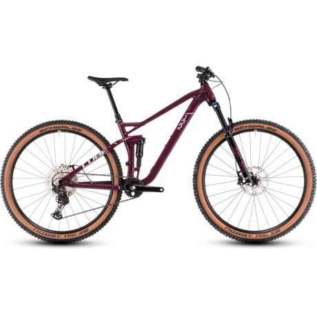 Cube Stereo One22 Race MTB Fully 27,5" kerékpár - wine'n'grey