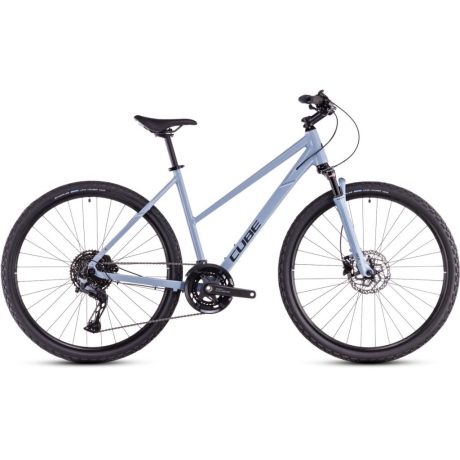 Cube Nature EXC női cross trekking kerékpár - pigeonblue'n'black