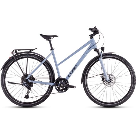 Cube Nature EXC Allroad női cross trekking kerékpár - pigeonblue'n'black