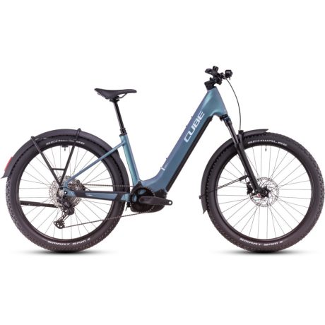 Cube Reaction Hybrid Pro 800 Allroad alacsony vázas MTB 27,5” e-bike - smaragdgrey'n'prism