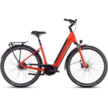 Cube Supreme RT Hybrid Deluxe EX 625 28" city e-bike - fireorange'n'lunar