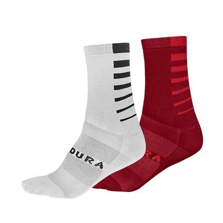 Endura Coolmax® Stripe Socks (2 pár/cs.) kerékpáros zokni