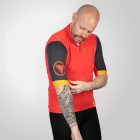 Endura FS260 S/S Jersey kerékpáros mez - Red/Black