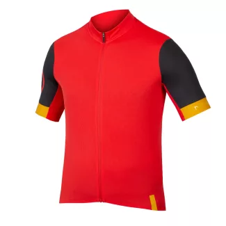 Endura FS260 S/S Relaxed Jersey kerékpáros mez - Red/Black