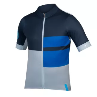   Endura FS260 Print S/S Jersey kerékpáros mez - Blue/Light blue