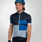 Endura FS260 Print S/S Jersey kerékpáros mez - Blue/Light blue