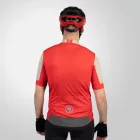 Endura FS260 Print S/S Jersey kerékpáros mez - Red/Cream