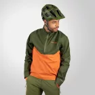 Endura MT500 Lite Pullover Waterproof Jacket esőkabát - Green/Orange