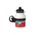 Polisport Race 350 ml gyermek kerékpár kulacs pattintós kupakkal+ gumipántos kulacstartóval
