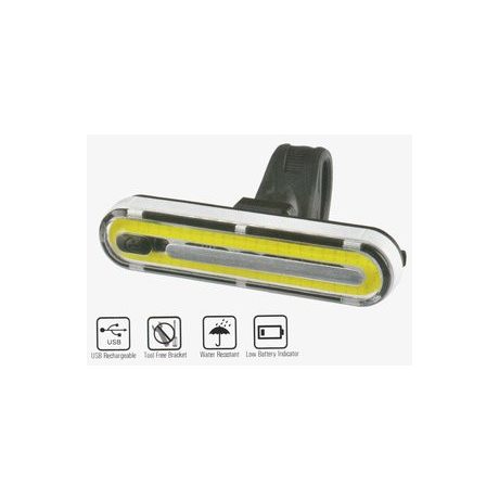Velotech 50Chipled USB kerékpár első lámpa