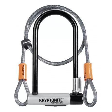 Kryptonite Kryptolok STD kulcsos U-lakat+hurokkábel