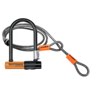Kryptonite Evolution Mini-7 +hurokkábel kulcsos U-lakat