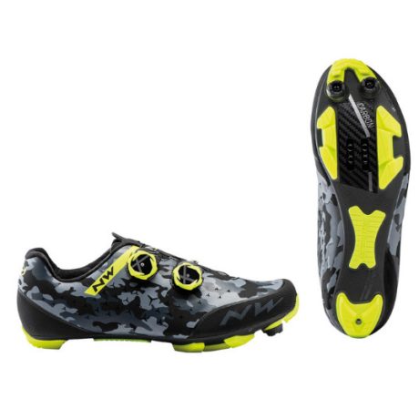 Northwave Rebel 2 fekete-neonsárga MTB cipő