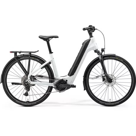 Merida eFloat City 400 EQ I2 városi e-bike - GYÖNGYFEHÉR(FEGYVERSZÜRKE)