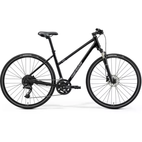 Merida Crossway 300 III2 Cross trekking kerékpár - FÉNYES FEKETE(EZÜST)