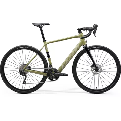 Merida eSILEX 400 országúti e-bike 2026 - Sötétzöld/Barna